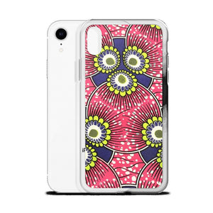Pink African Print  iPhone Case YaYa+Rule