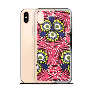 Pink African Print  iPhone Case YaYa+Rule