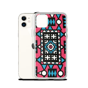 Pink & Blue African Print iPhone Case YaYa+Rule
