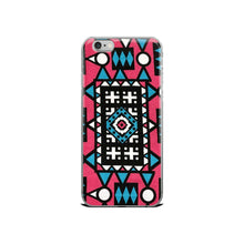 Load image into Gallery viewer, Pink &amp; Blue African Print iPhone Case YaYa+Rule