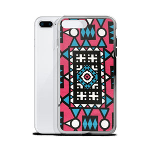 Pink & Blue African Print iPhone Case YaYa+Rule