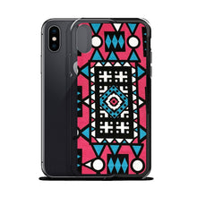 Load image into Gallery viewer, Pink &amp; Blue African Print iPhone Case YaYa+Rule