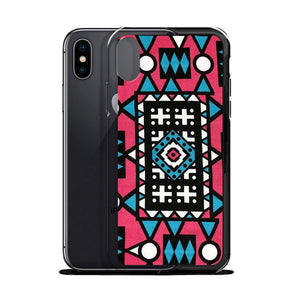 Pink & Blue African Print iPhone Case YaYa+Rule