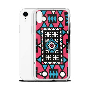 Pink & Blue African Print iPhone Case YaYa+Rule