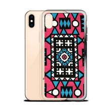 Load image into Gallery viewer, Pink &amp; Blue African Print iPhone Case YaYa+Rule