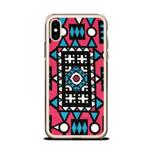Load image into Gallery viewer, Pink &amp; Blue African Print iPhone Case YaYa+Rule