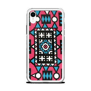 Pink & Blue African Print iPhone Case YaYa+Rule