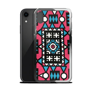 Pink & Blue African Print iPhone Case YaYa+Rule