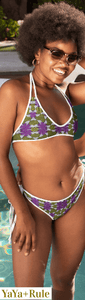 Purple Yellow African Print Bikini Bottom YaYa+Rule