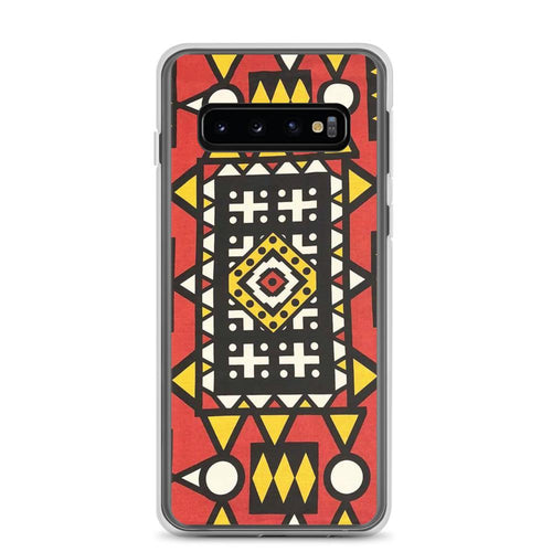 Red African Print Samsung Case YaYa+Rule