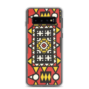 Red African Print Samsung Case YaYa+Rule