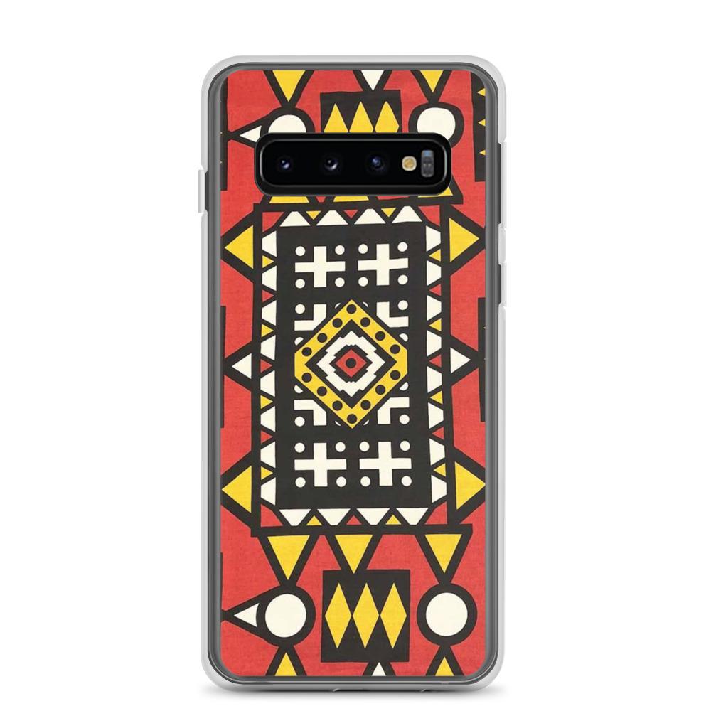 Red African Print Samsung Case YaYa+Rule