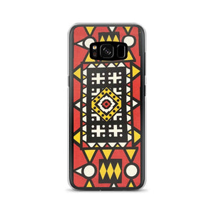 Red African Print Samsung Case YaYa+Rule