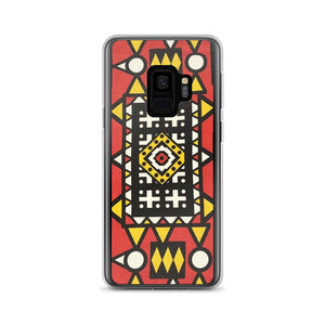 Red African Print Samsung Case YaYa+Rule