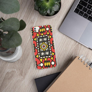 Red African Print iPhone Case YaYa+Rule