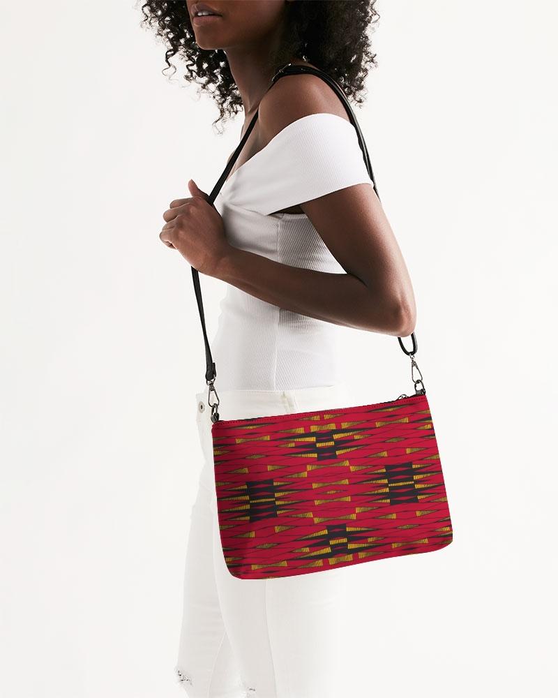 Red Gold African Print Daily Zip Pouch YaYa+Rule