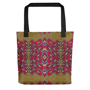 Red Gold African Print Tote bag YaYa+Rule
