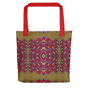Red Gold African Print Tote bag YaYa+Rule