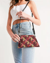 Load image into Gallery viewer, Red Mustard African Print Wristlet YaYa+Rule