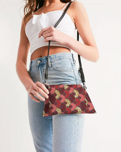 Red Mustard African Print Wristlet YaYa+Rule