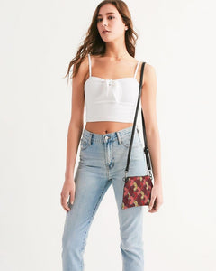 Red Mustard African Print Wristlet YaYa+Rule