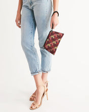 Load image into Gallery viewer, Red Mustard African Print Wristlet YaYa+Rule