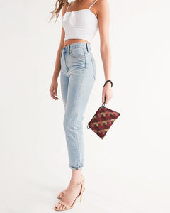 Red Mustard African Print Wristlet YaYa+Rule