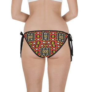 Red Yellow African Print Bikini Bottom YaYa+Rule