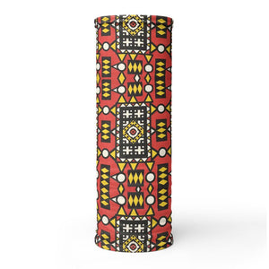 Red Yellow African Print Neck Gaiter YaYa+Rule