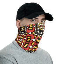 Load image into Gallery viewer, Red Yellow African Print Neck Gaiter YaYa+Rule