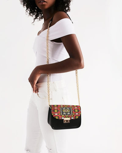 Red Yellow African Print Small Should Bag Small Shoulder Bag YaYa+Rule