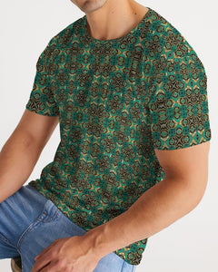 Teal African Print Ankara Kid's Tee Men's Tee YaYa+Rule