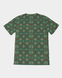Teal African Print Ankara Kid's Tee Men's Tee YaYa+Rule