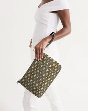 Load image into Gallery viewer, Yellow Brown African Print Daily Zip Pouch YaYa+Rule