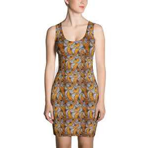 Yellow Flower African Print Dress YaYa+Rule