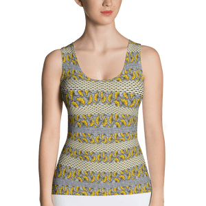 Yellow Gray African Print Tank Top YaYa+Rule