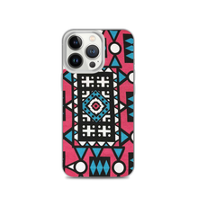 Load image into Gallery viewer, Pink &amp; Blue African Print iPhone Case