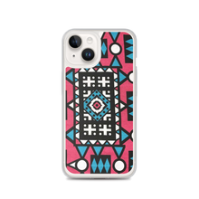 Load image into Gallery viewer, Pink &amp; Blue African Print iPhone Case