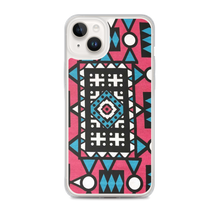 Load image into Gallery viewer, Pink &amp; Blue African Print iPhone Case