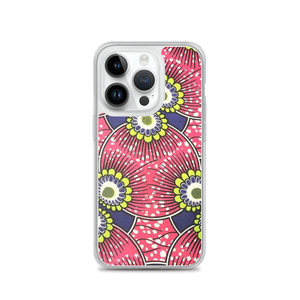 Pink African Print  iPhone Case