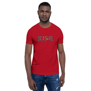 King African Print Color Short-Sleeve T-Shirt
