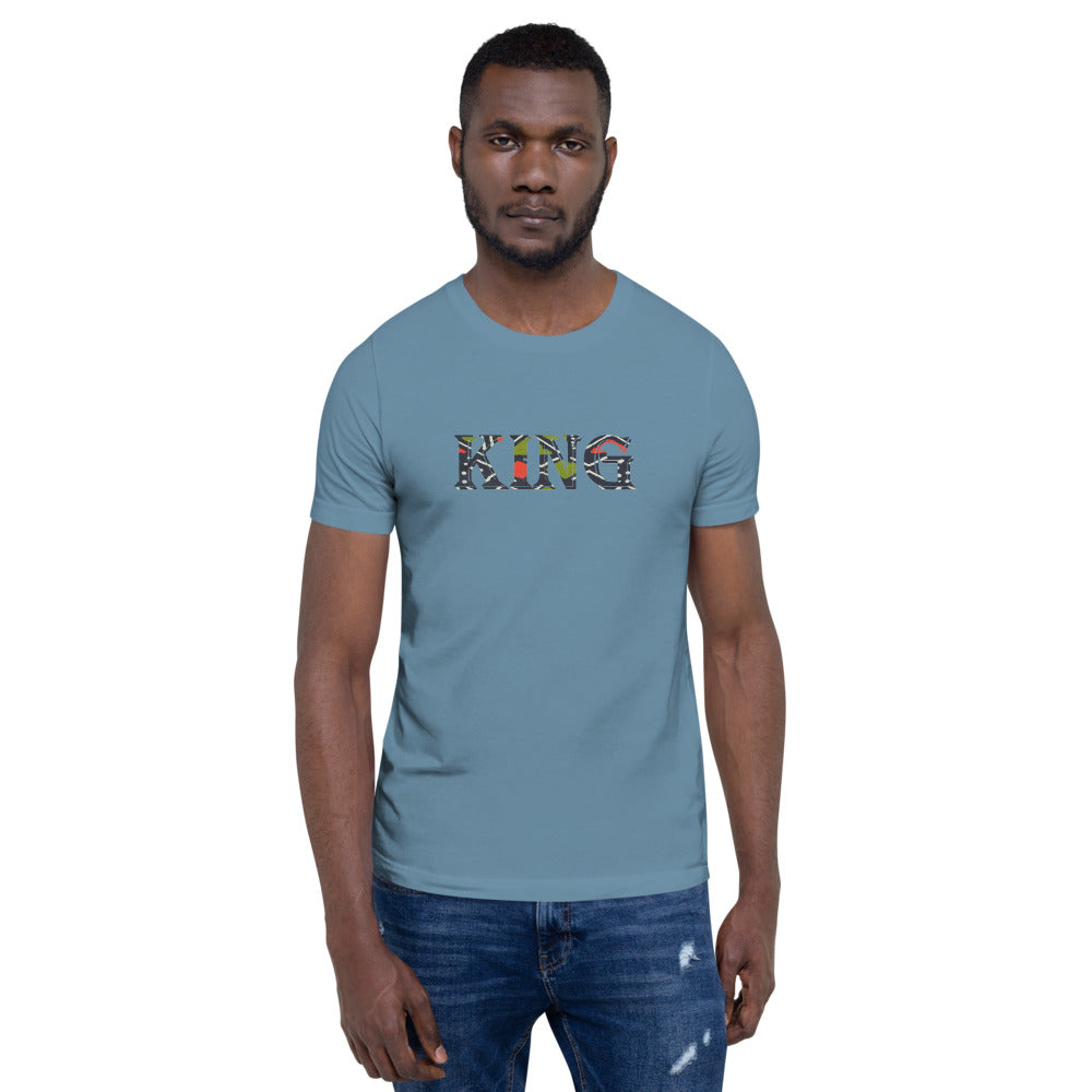 King African Print Color Short-Sleeve T-Shirt